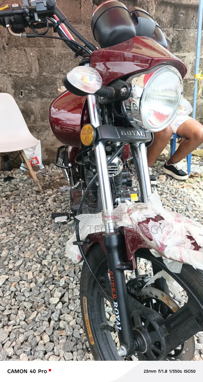 New Royal Motorcycle 2025 Red