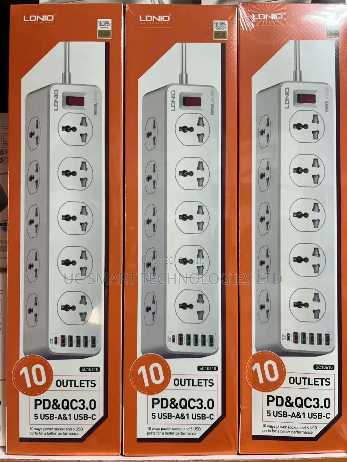 Ldnio 10 Outlets, 5 Usb and 1 Type-C Power Socket