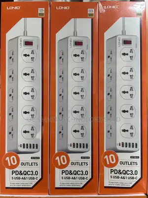 Ldnio 10 Outlets, 5 Usb and 1 Type-C Power Socket