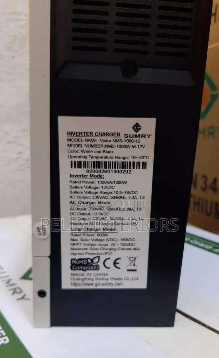 Sumry Solar Hybrid Inverter 1kva 12v