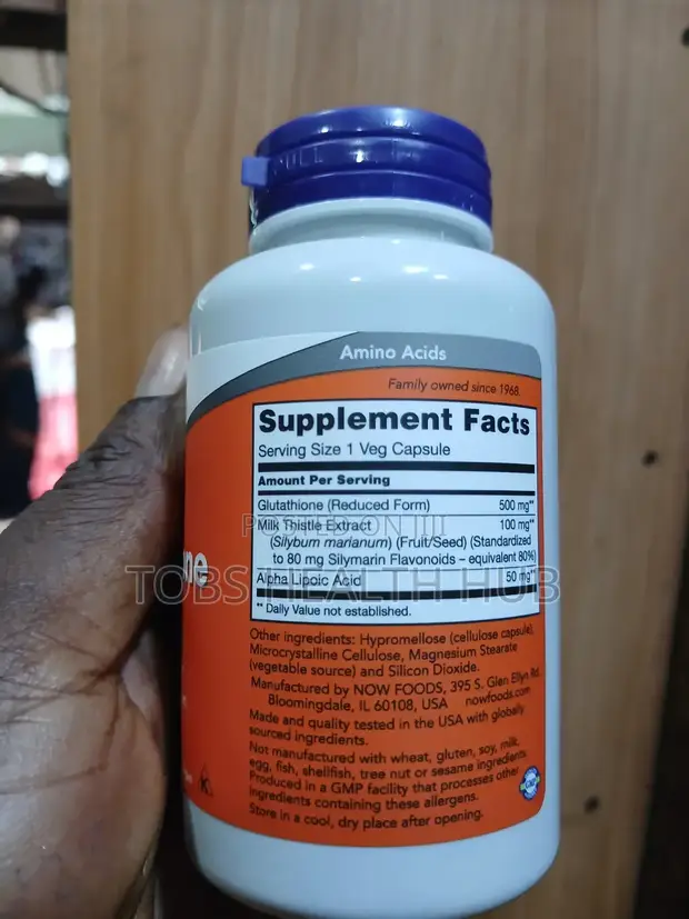 now glutathione ingredients Now Foods Glutathione 500mg,Antioxidant, Immune Skin Support