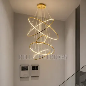 Nordic Home Decoration Stair Chandelier Living Room and Dining