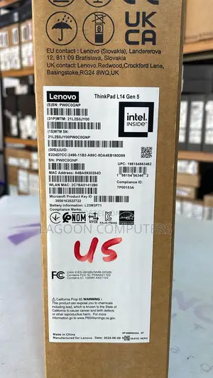 New Laptop Lenovo ThinkPad L14 16GB Intel Core Ultra 5 SSD 512GB