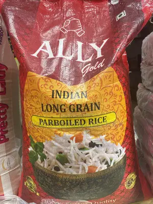 50kg Ally Gold Indian Parboiled Rice
