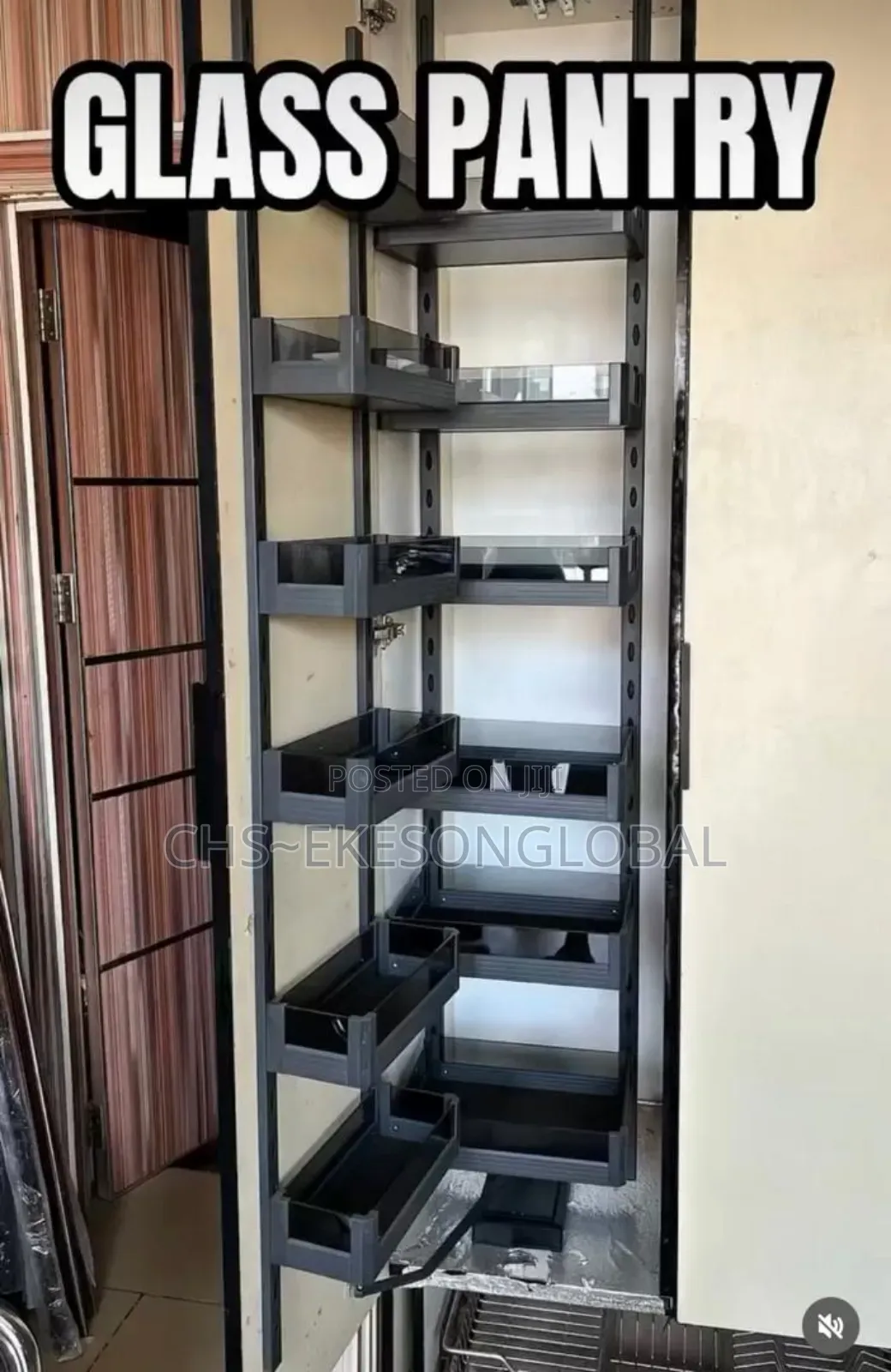 Quality Kitchen Glass Pantry