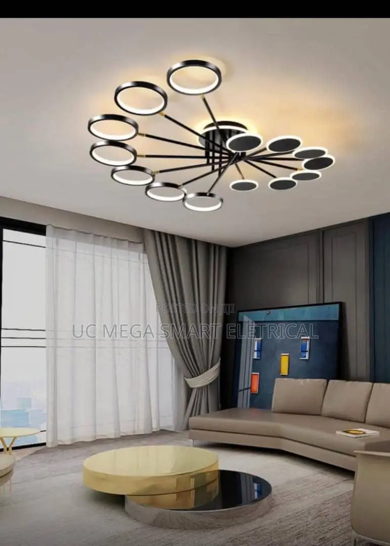 Creative Rings Led Chandeliers for Dining Room Kitchen Office