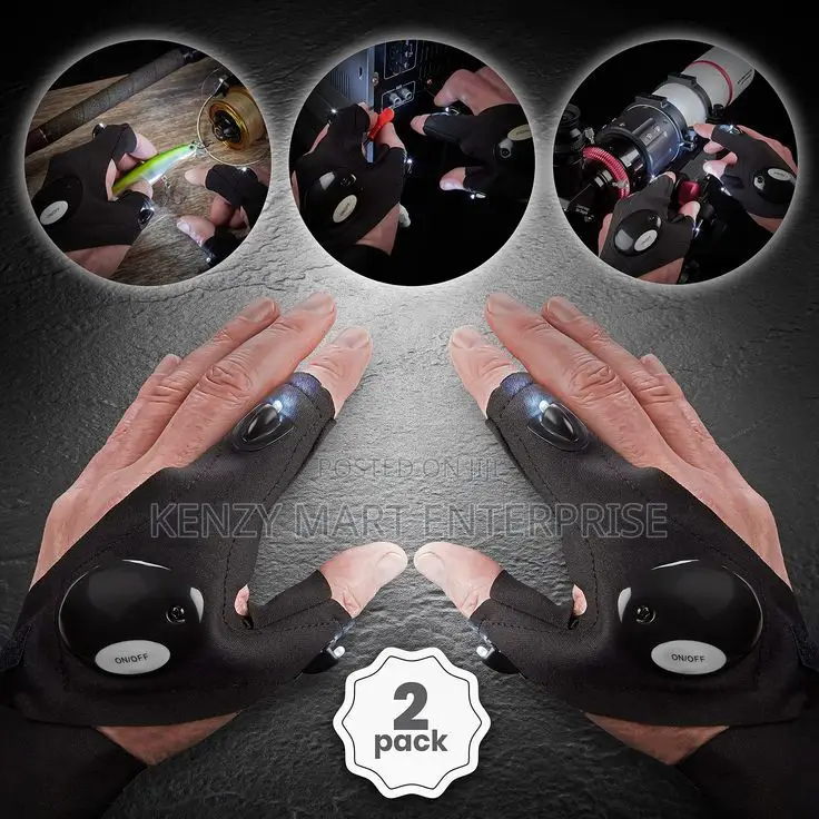 Rechargeable Led Gloves for Mechanics and Workers