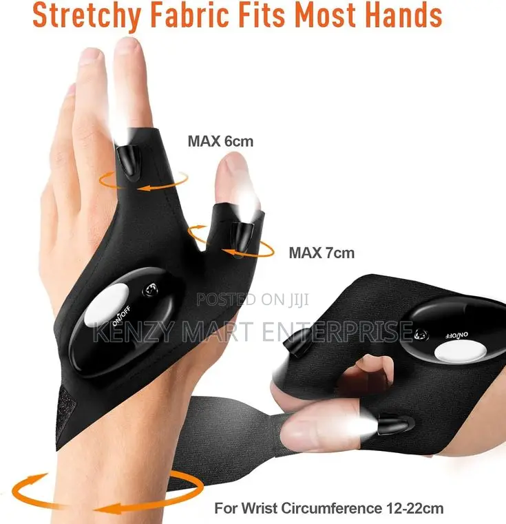 Rechargeable Led Gloves for Mechanics and Workers