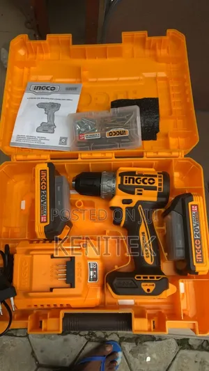 Ingco Lithium-Ion Brushless Cordless Drill Kit
