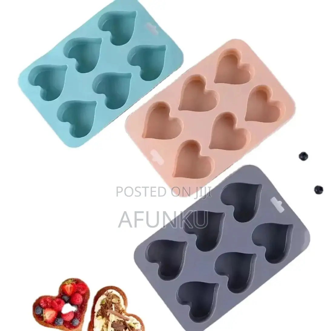 6cups Silicon Cupcake Baking Mould.