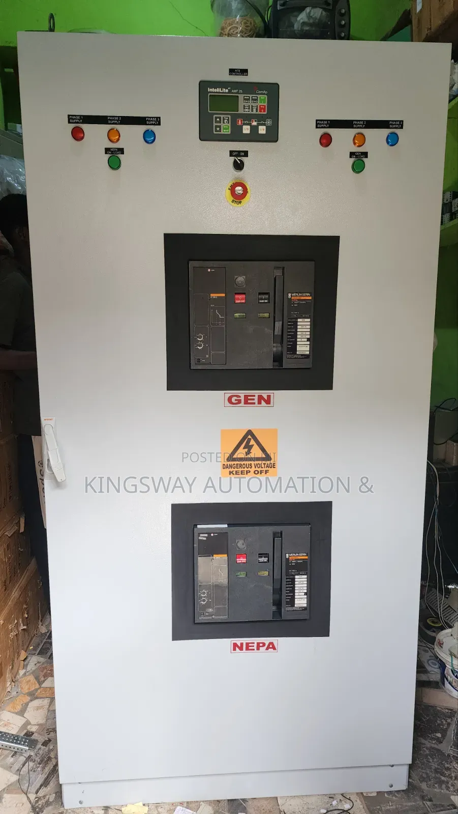 Ats Amf Automatic Change Over Panel 4000a Acb Breakers
