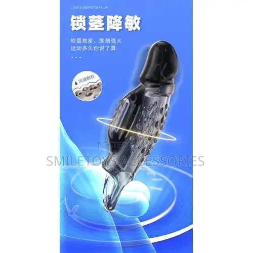 Penis Sleeve/Extender Reusable Condom Vibrating
