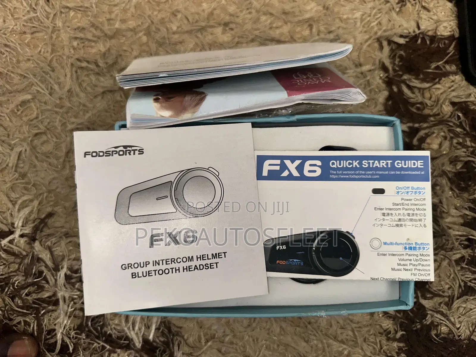 Fodsports Fx6 Motorcycle Bluetooth Helmet Intercom System