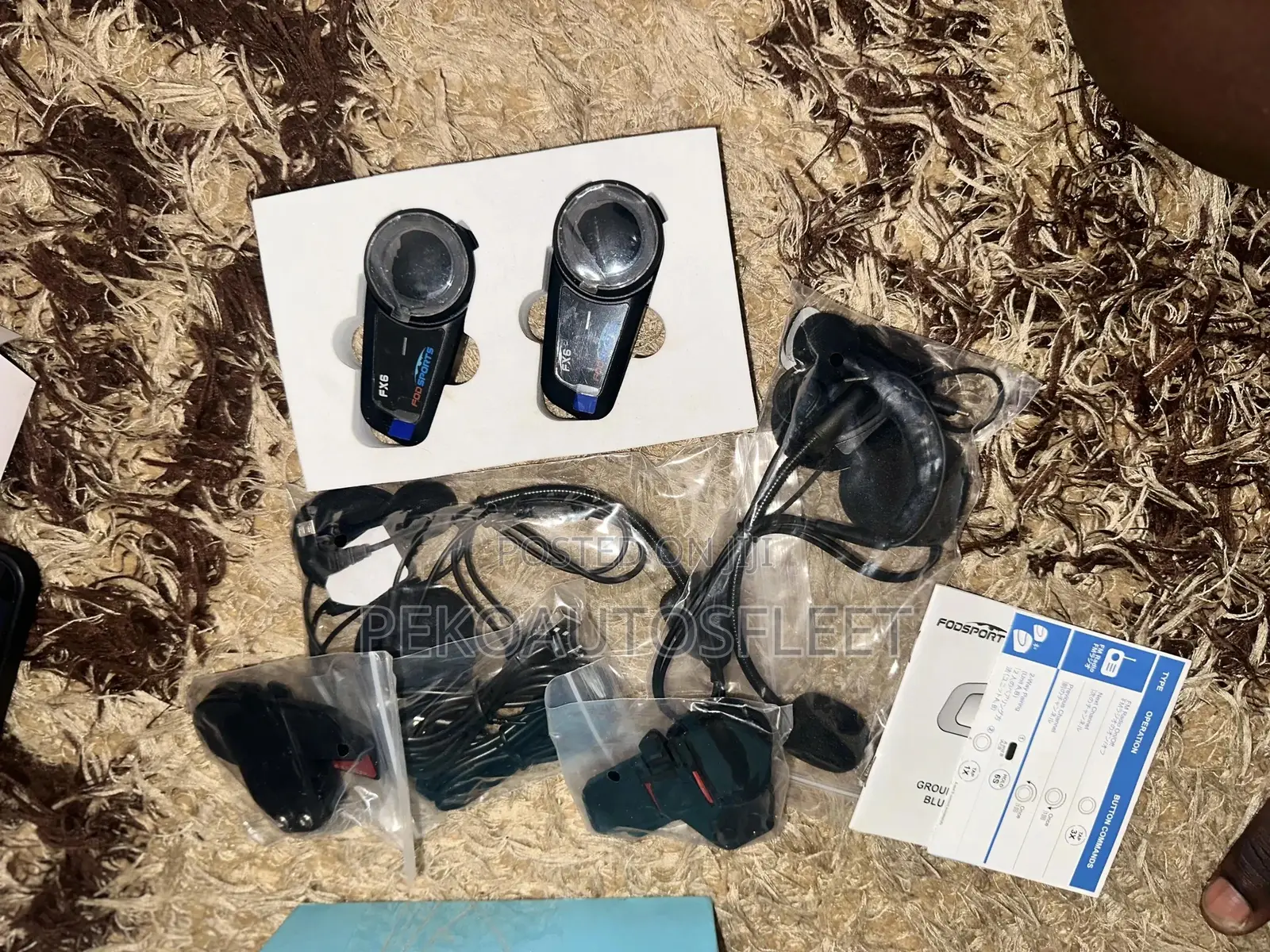 Fodsports Fx6 Motorcycle Bluetooth Helmet Intercom System