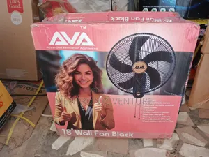 Ava Wall Fan 18in Black
