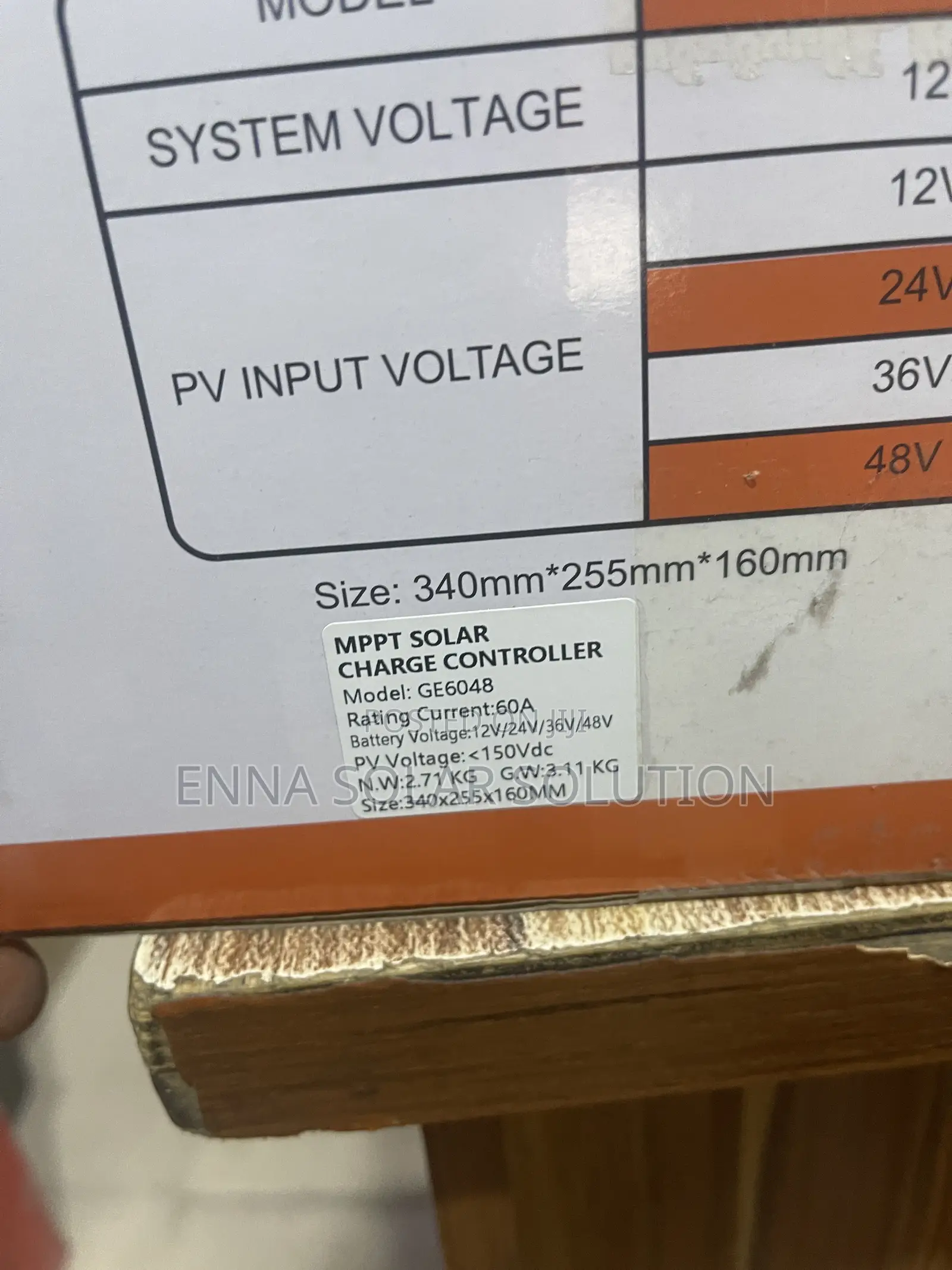 60amps MPPT Charge Controller