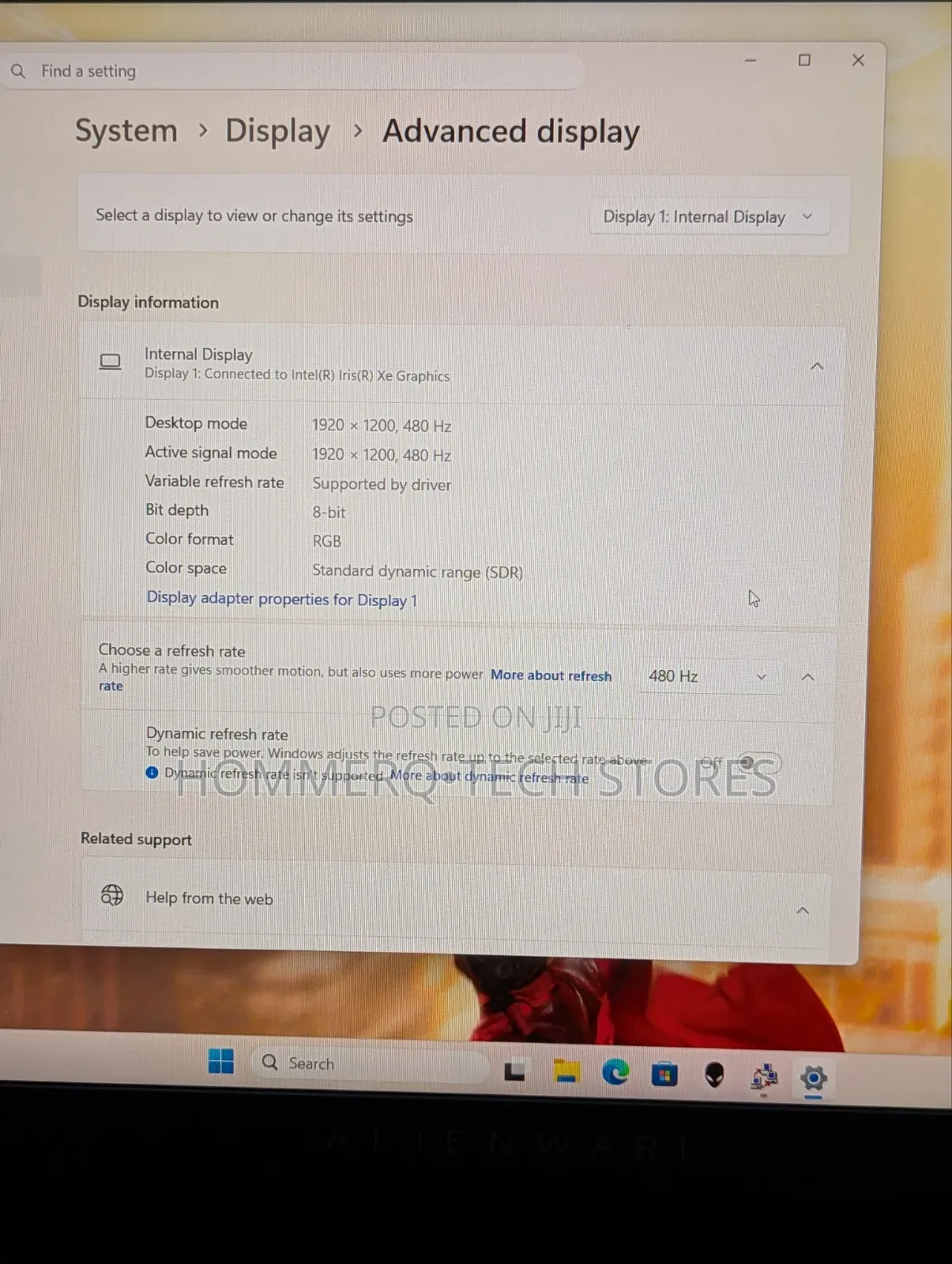 Laptop Alienware X16 r1 32GB Intel Core i9 SSD 1T