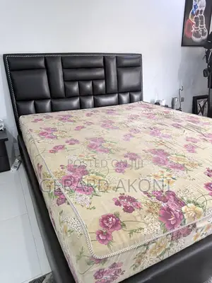6x7 Bed + 2 Side Cupboard + 6x7 Semi Orthopaedic Mattress for Sale
