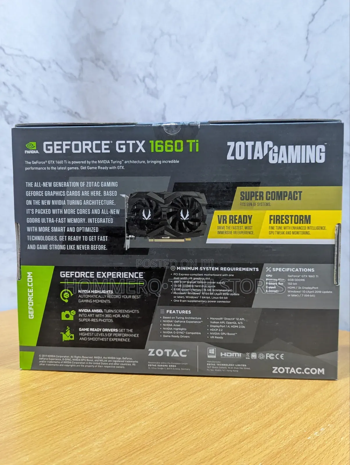 Zotac Gaming Geforce 1660ti Graphics Card