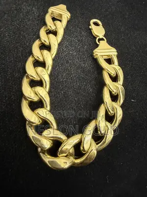 Pure Italy 750 Tested 18karat Solid Gold Cuban Bracelet