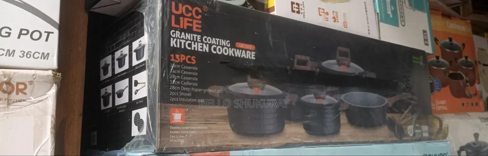 Ucc Life Granite Coating Kitchen Cookware Set