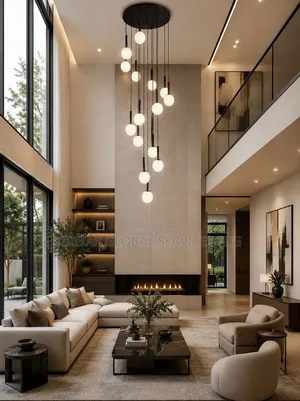 15 Drop Staircase Light Black Body