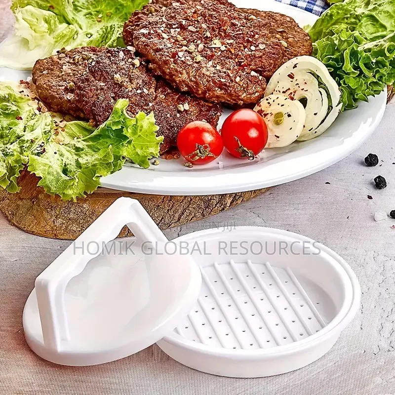 1pc Thickened Plastic Hamburger Meat Press