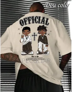 Men's Hip-Hop T-Shirt Khaki