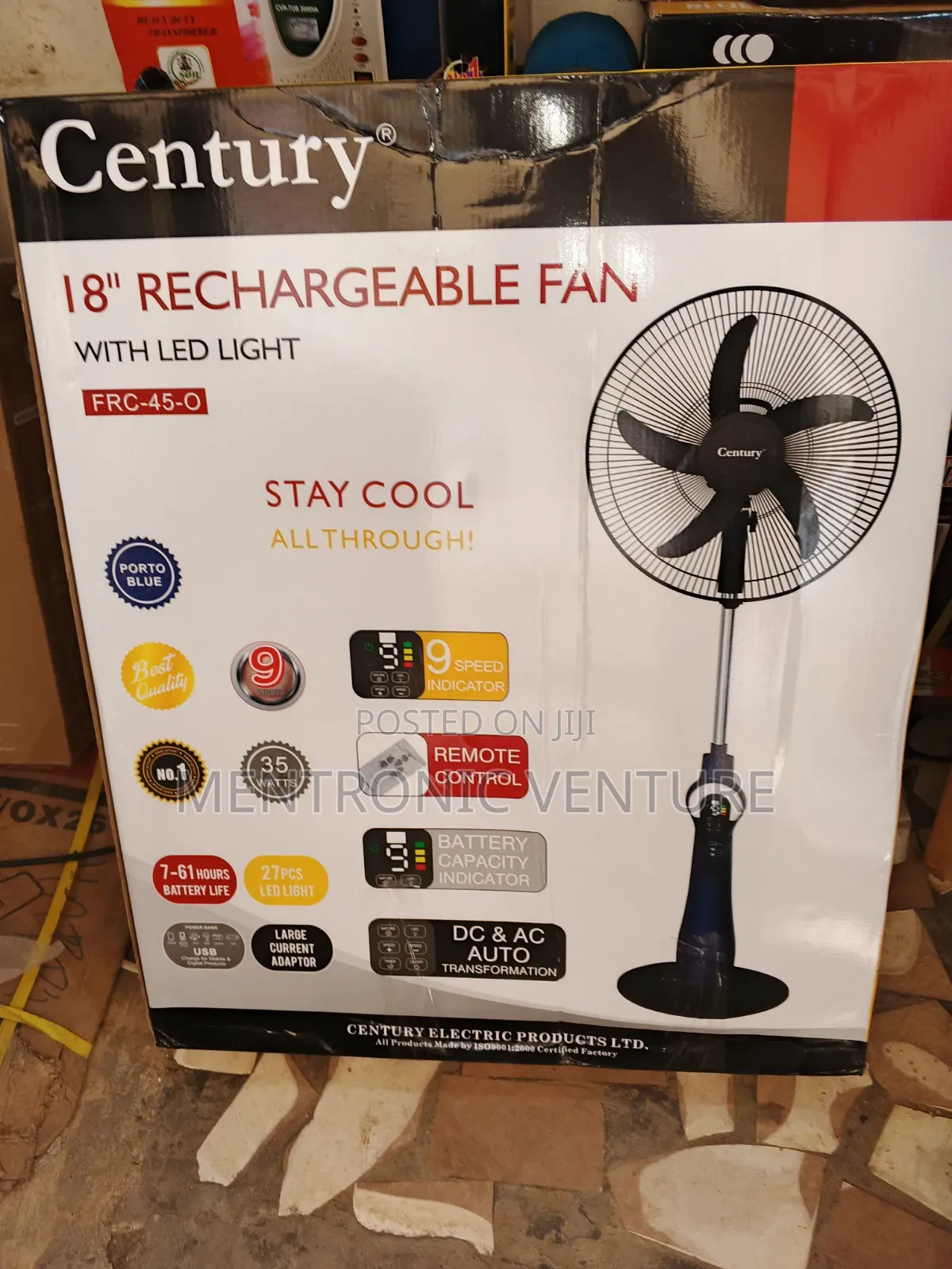 Century Rf Digital Fan 18in