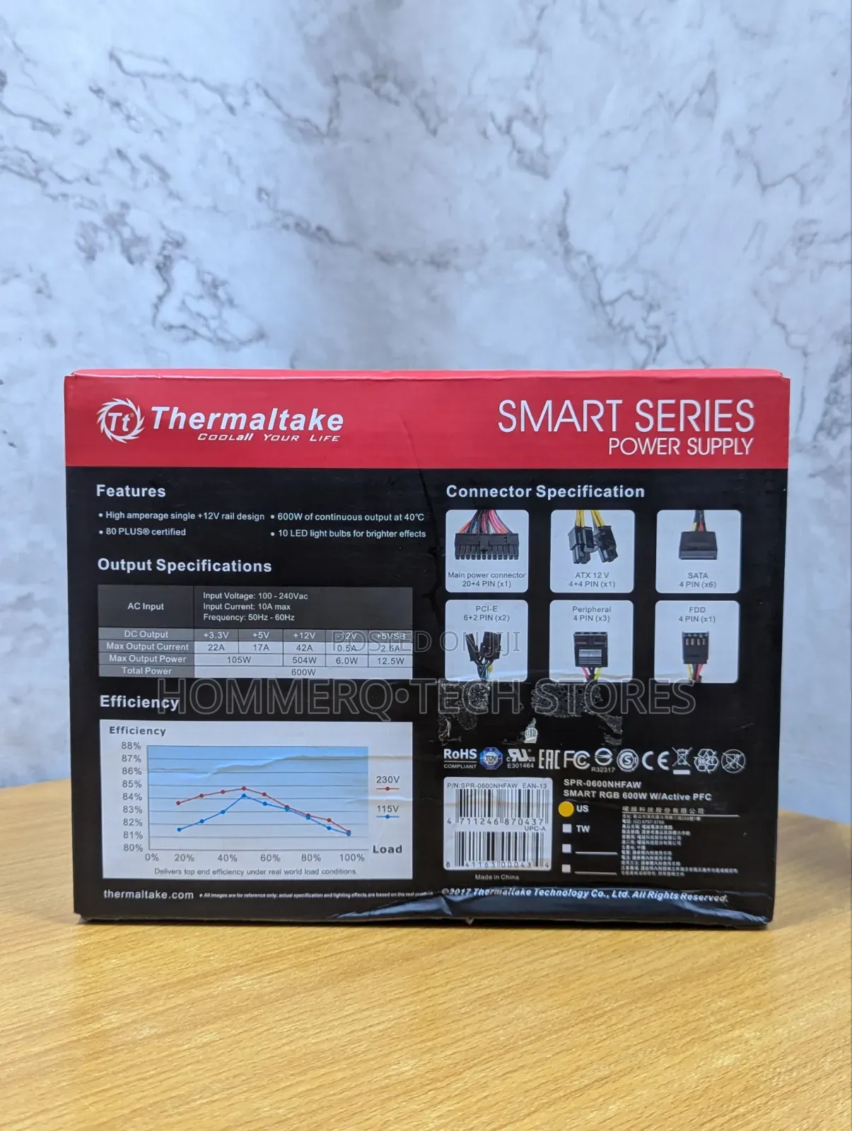 Thermaltake Smart Series Power Supply RGB 600w