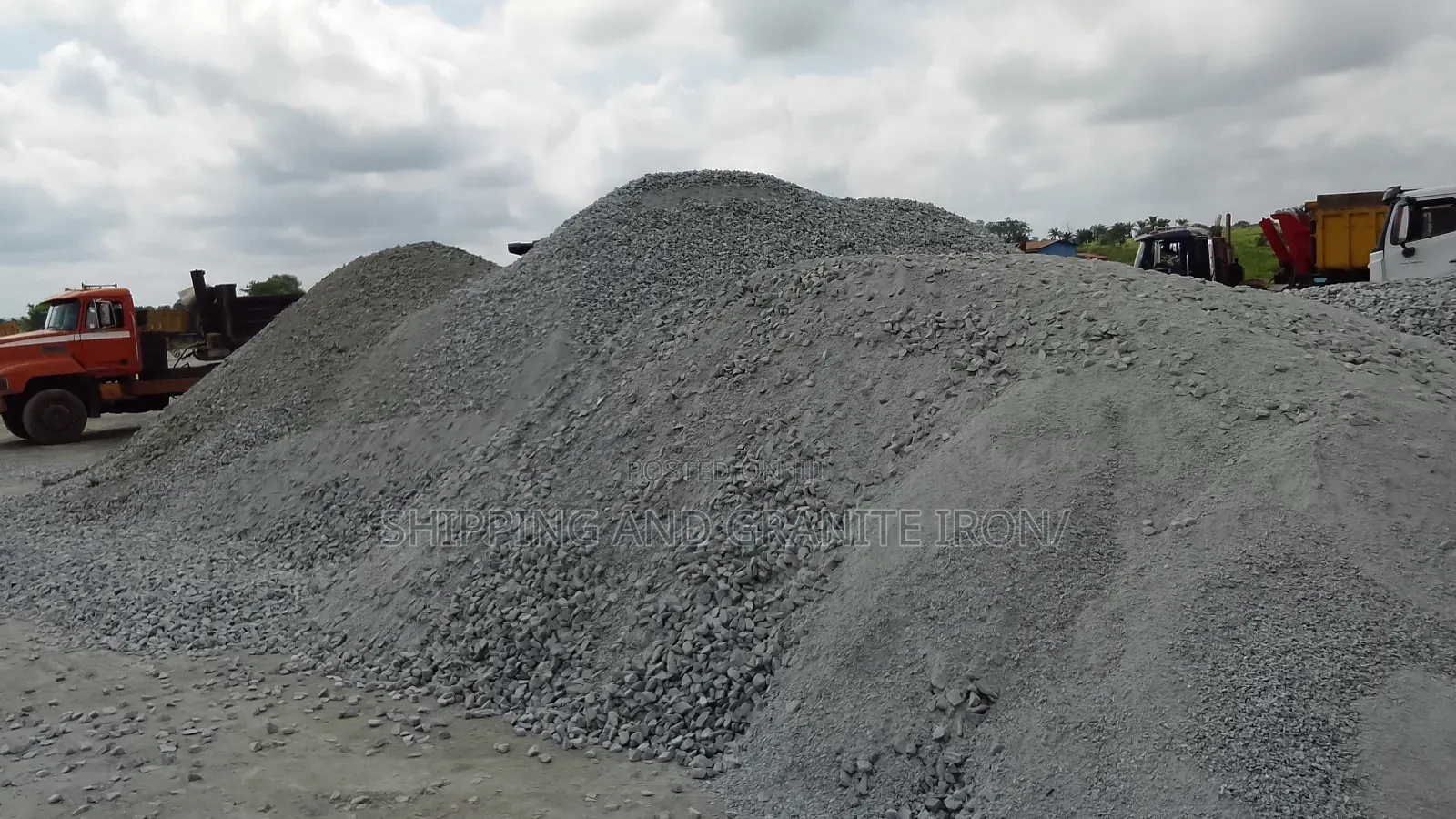 Sky Blue Granite and Chippings