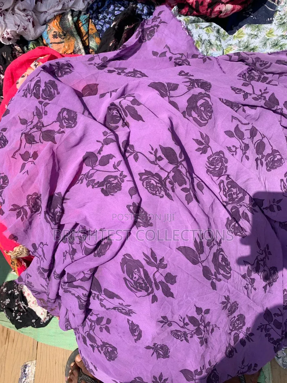 Purple Flora Chiffon
