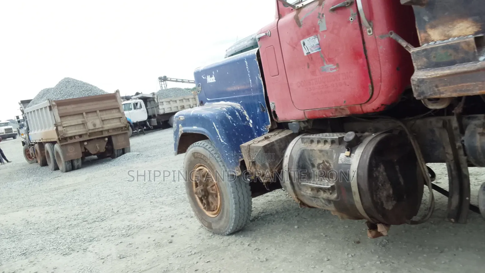 Stone and Granite With Truck