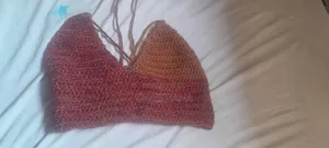 A Two Piece Crochet Outfit. A Crop Top and a Shrug