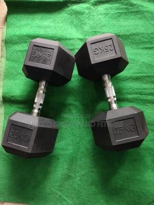 25kg Hexagon Dumbbell