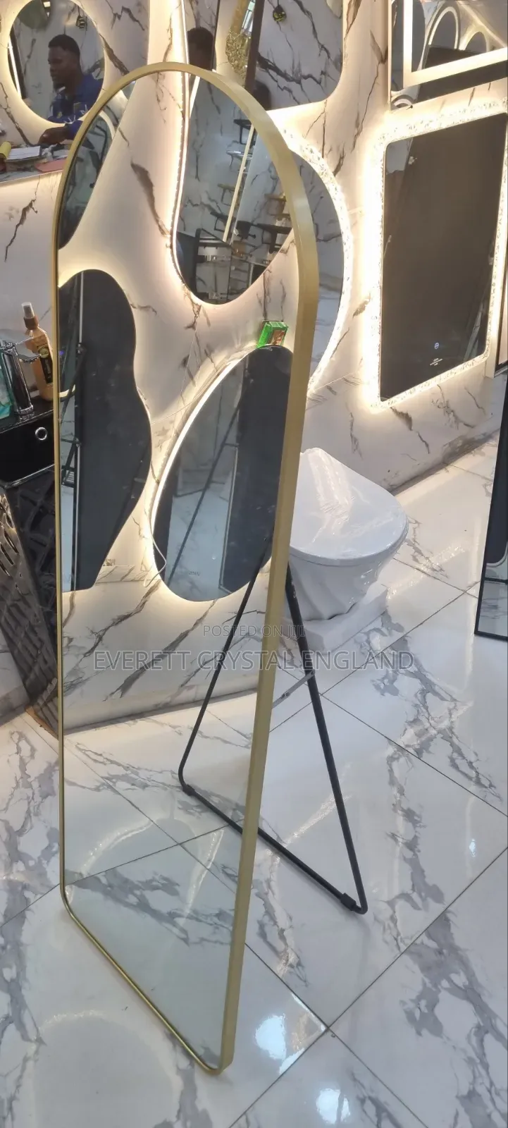 Gold Frame Dressing Mirror Free Standing