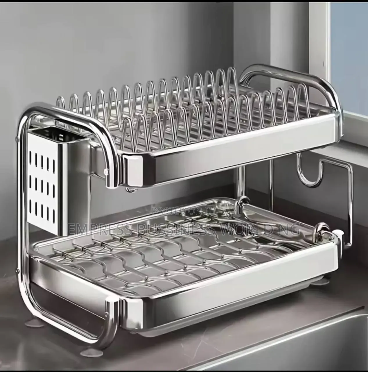 Quality Stainless Plastic Rack. 2 and 3 Steps