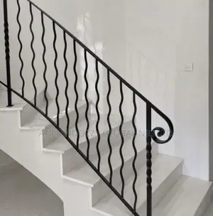 Deep Wave Wrought Iron Rails