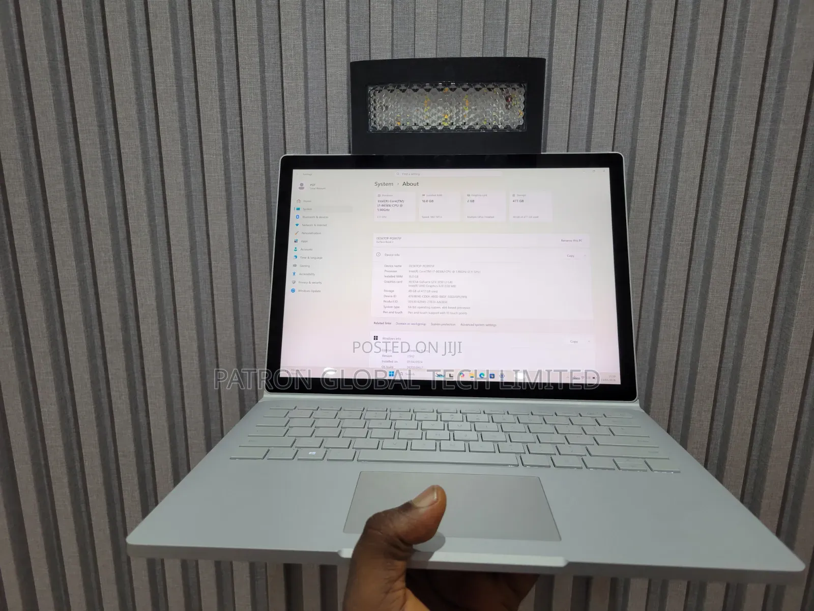 Laptop Microsoft Surface Book 2 16GB Intel Core i7 SSD 512GB