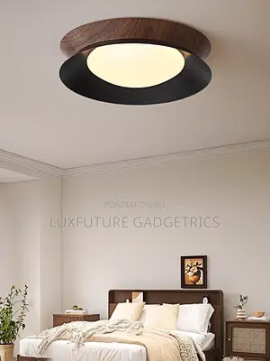 Wood Grain Round Led Ceiling Light