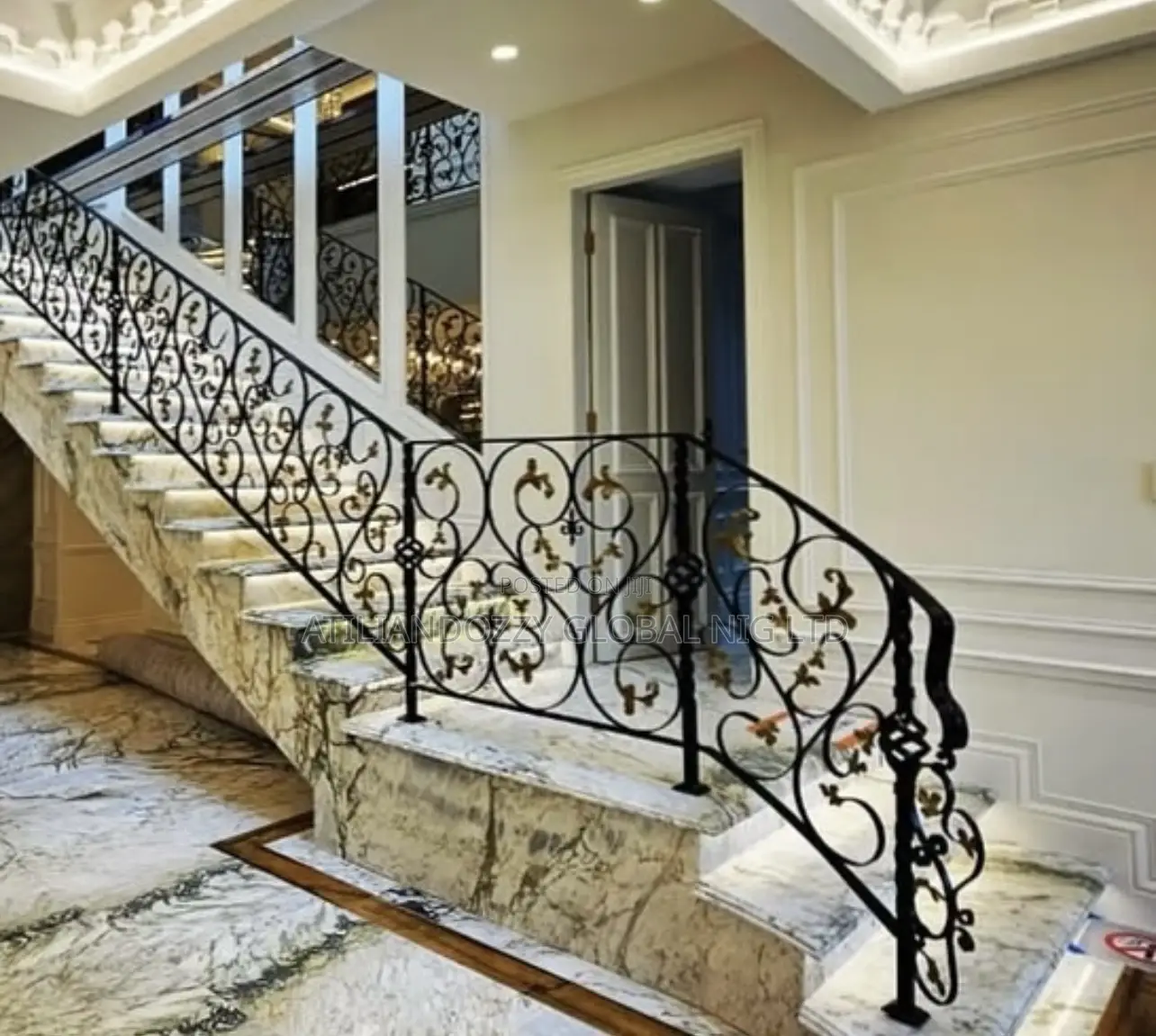 Flower Cumbi Wrought Iron Rail