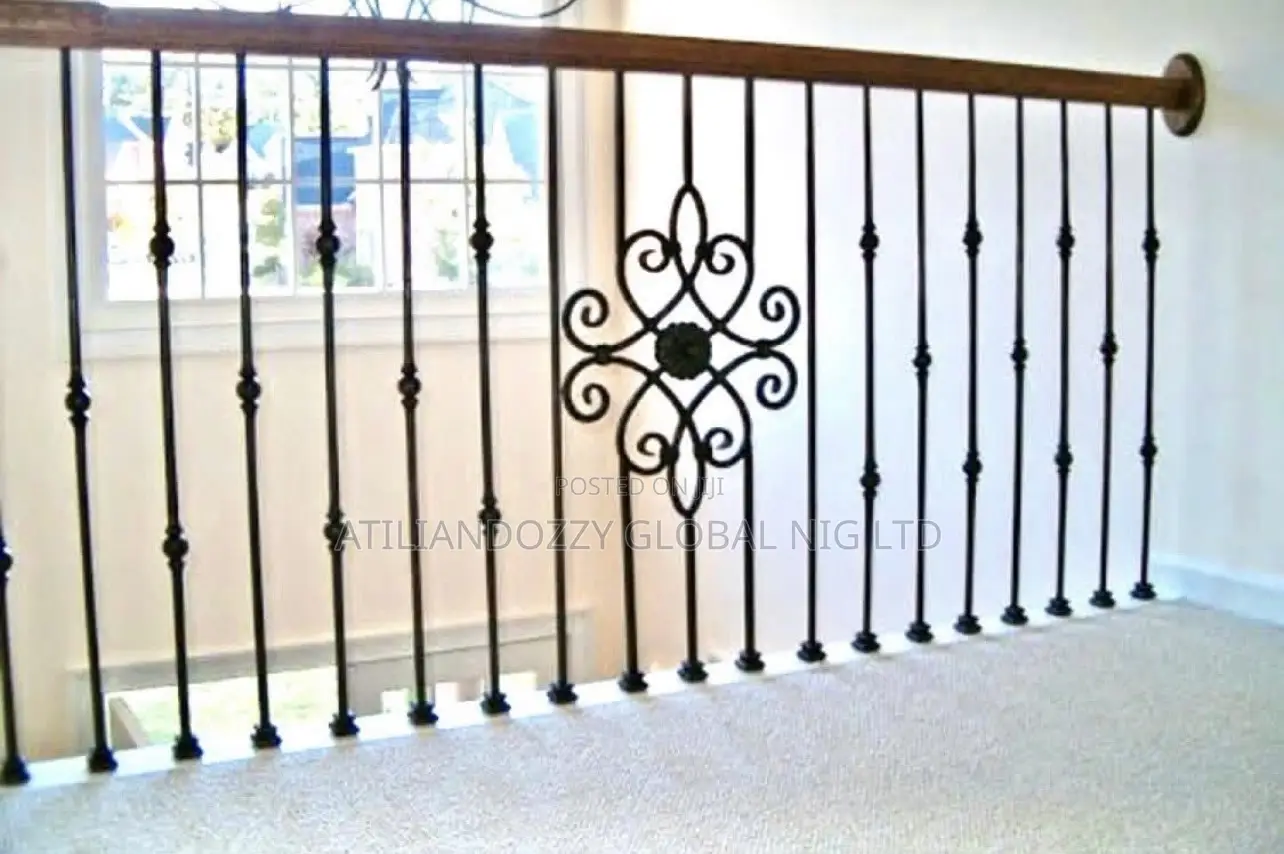 Heart Design Wrought Iron Rail