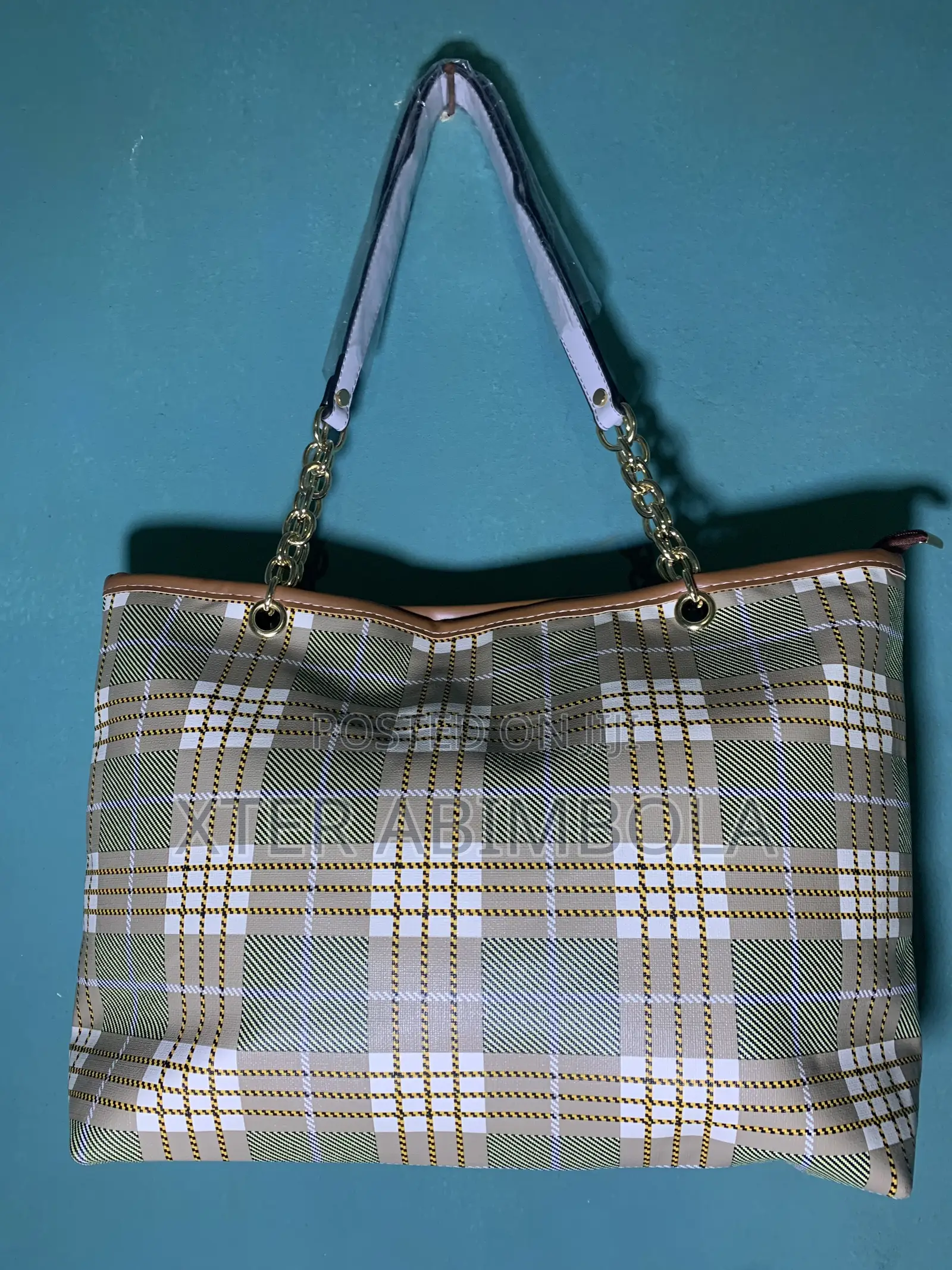 Plaid Tote Bag