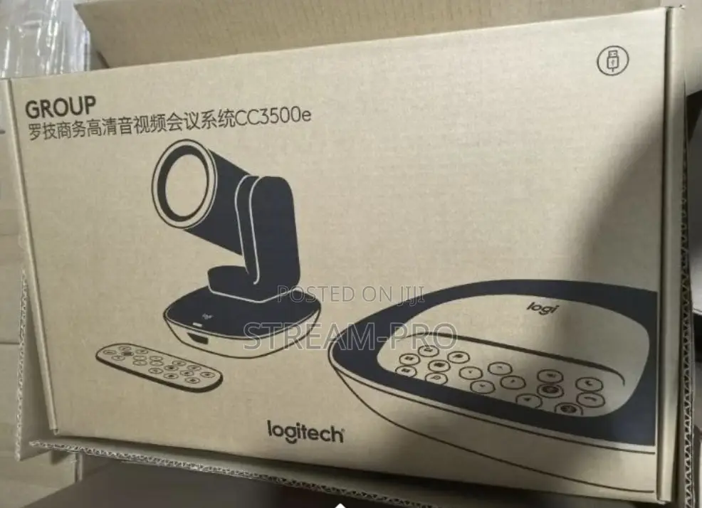 Original Logitech Cc3500e Group Video Conferencing System