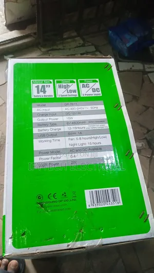 Dp 14in Rechargeable Fan