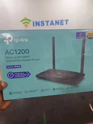 Tp-Link Archer Vr400 Ac1200 Wireless Mu-Mimo VDSL/Adsl Modem Router