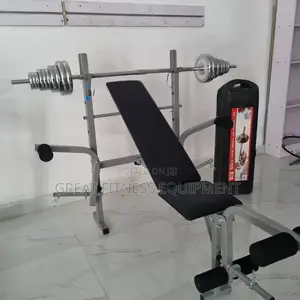 Weight Lifting Bench and 50kg Weight Box