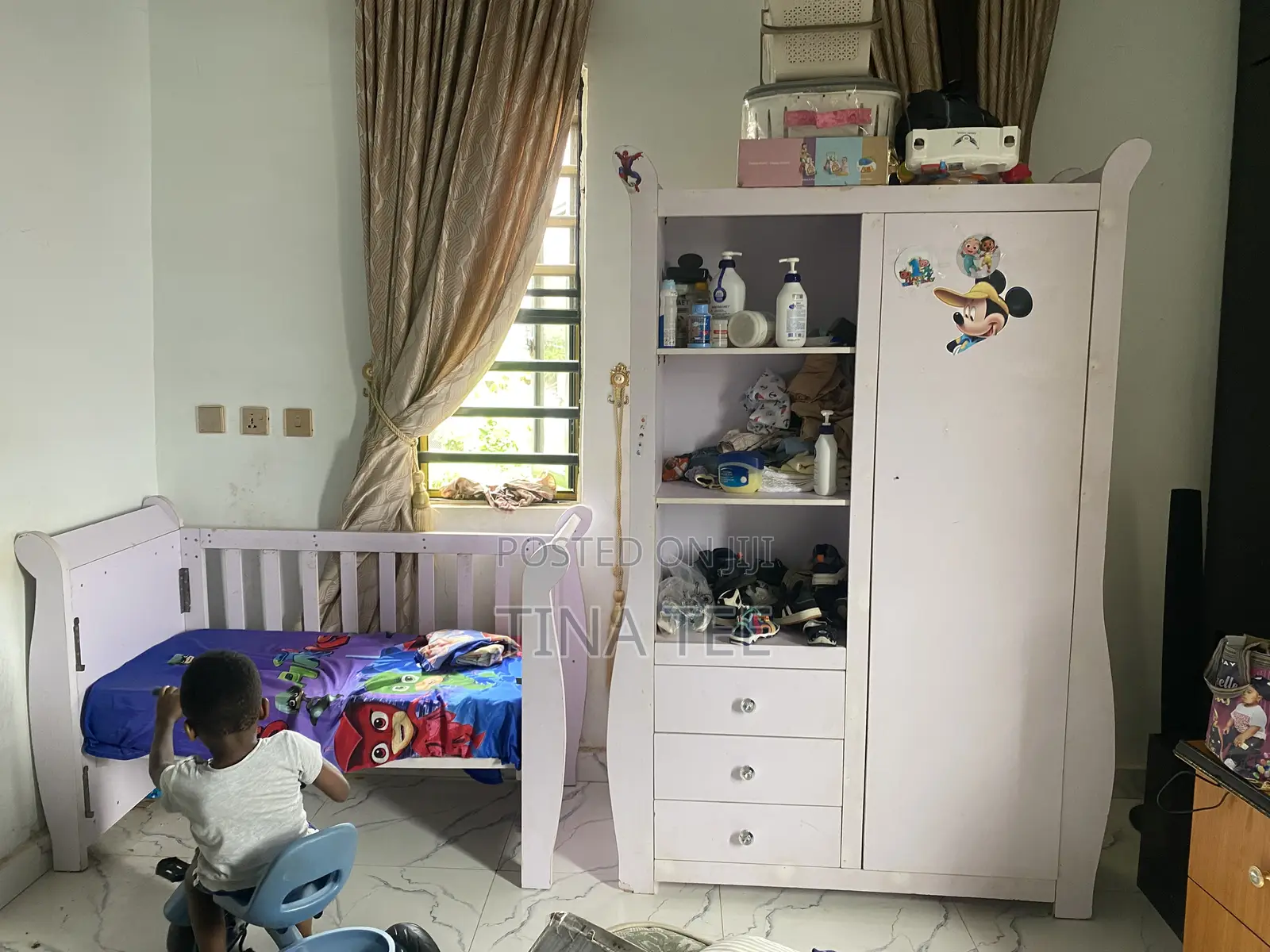Baby Wardrobe and Crib