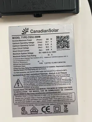300w Solar Panel Canadian