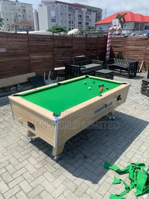 7 Ft Locally Made Marble and Coin Snooker